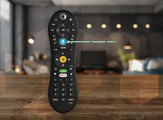 Premium full-featured voice remote